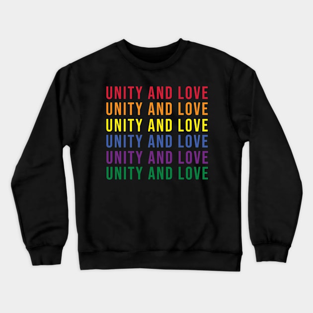 Unity and love Crewneck Sweatshirt by wondrous